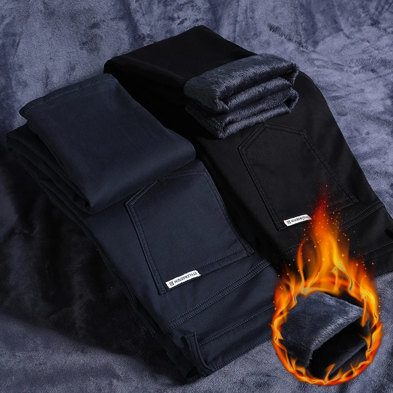 Pantalones casuales de invierno para hombre.