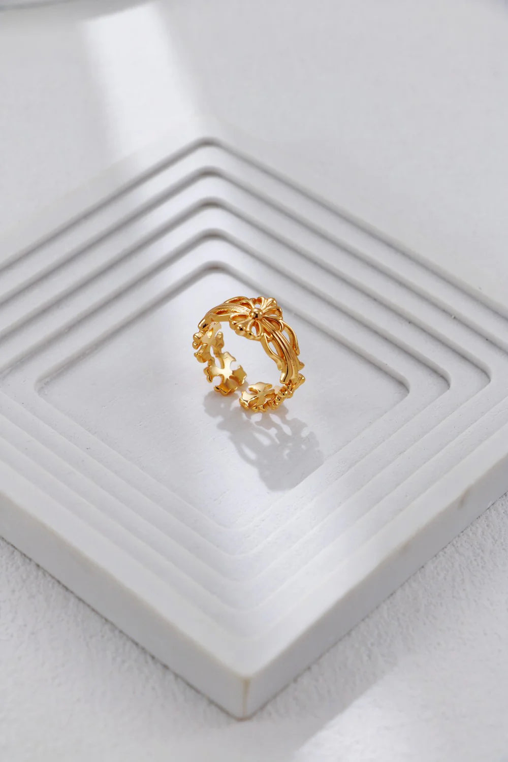 Anillo abierto de estilo vintage