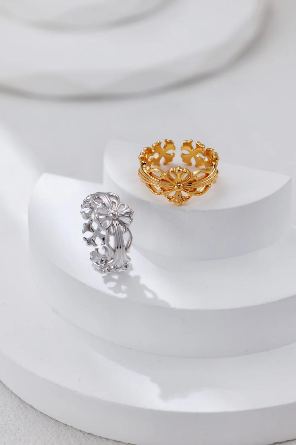 Anillo abierto de estilo vintage