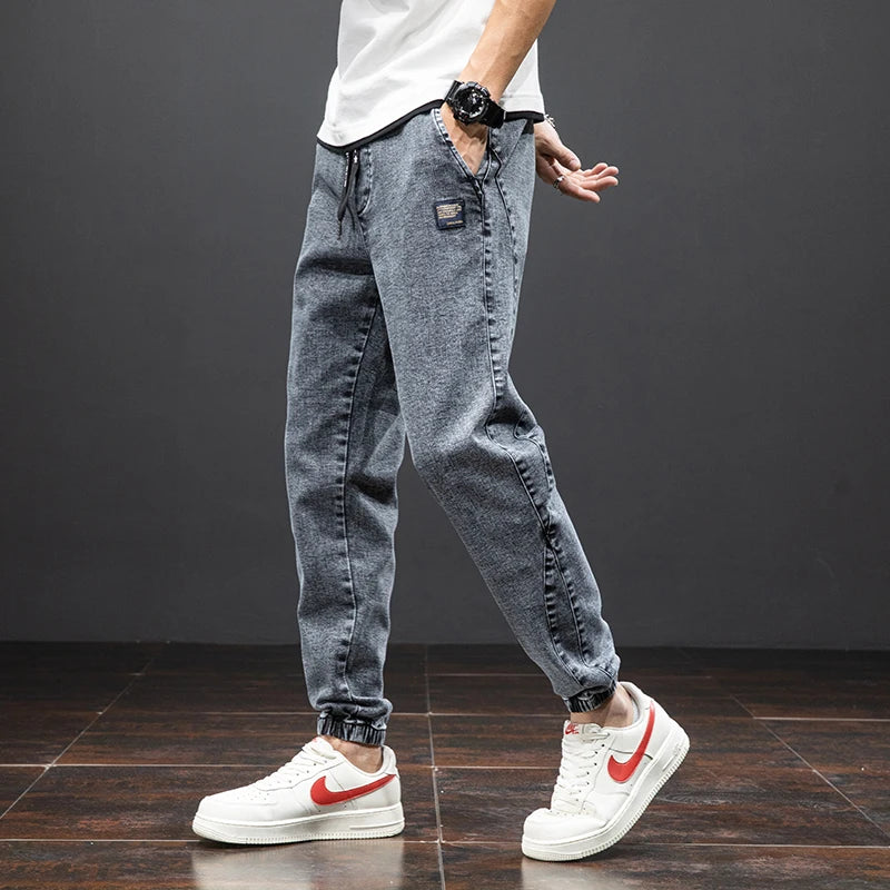 Pantalones cargo vaqueros para hombre