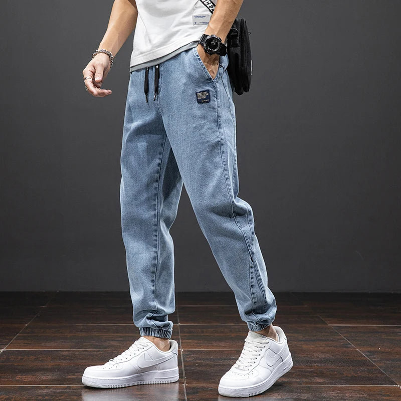 Pantalones cargo vaqueros para hombre
