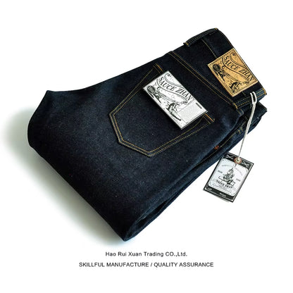 Vaqueros para hombre. Estilo vintage, grueso y duradero.