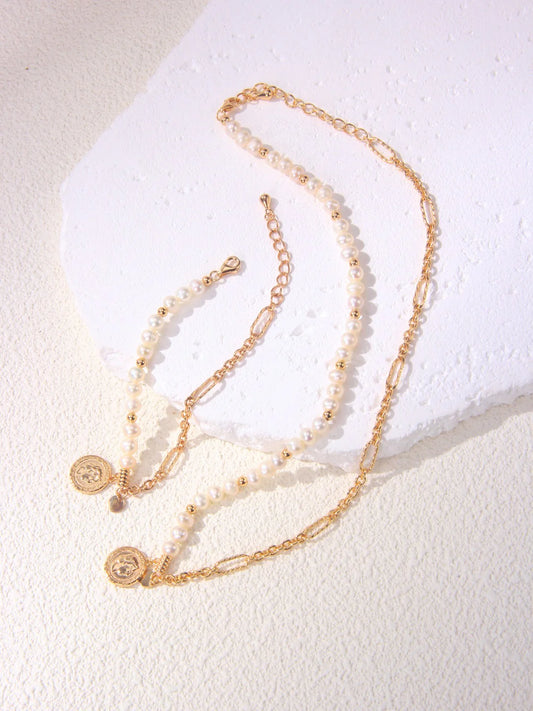 Collar Vintage “Queen” con Perla Natural