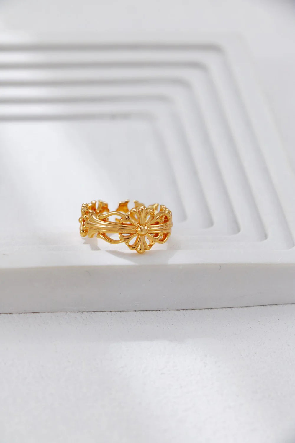 Anillo abierto de estilo vintage