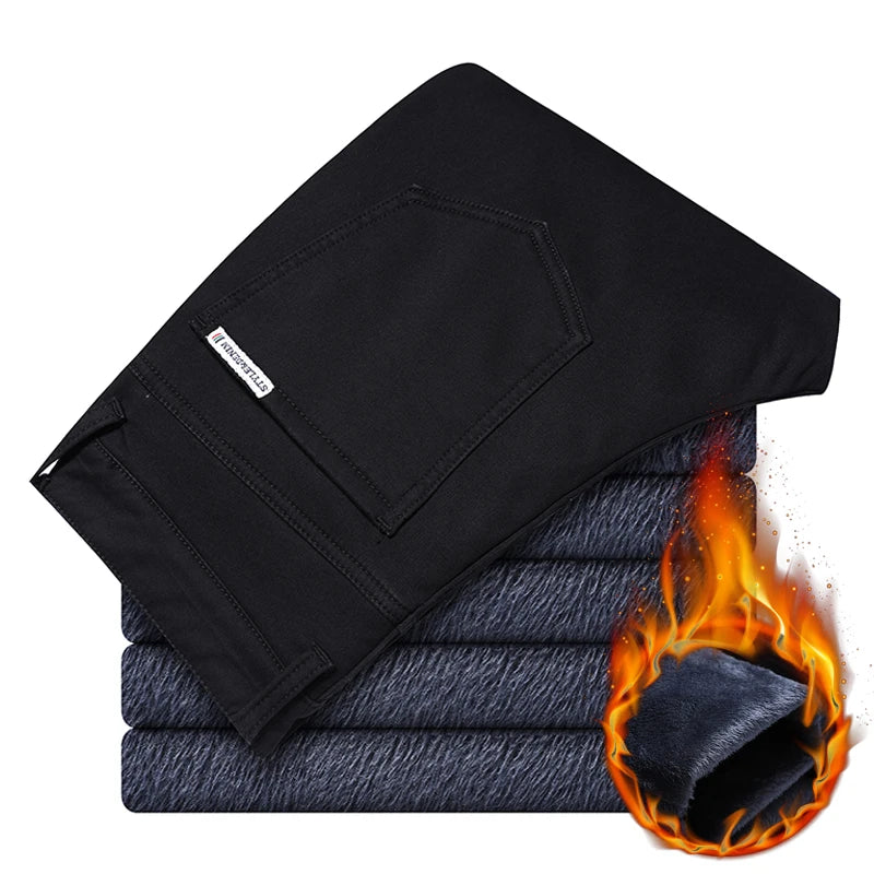 Pantalones casuales de invierno para hombre.