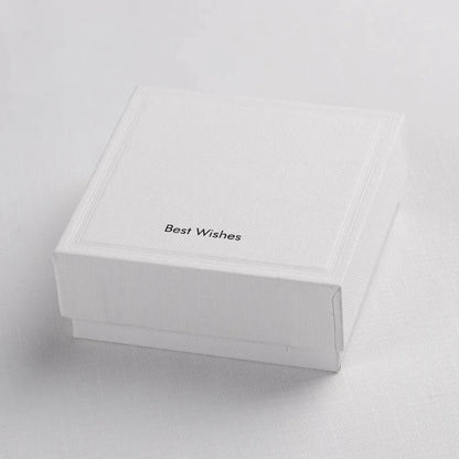 Anillo con cadena colgante y esmalte efecto goteo