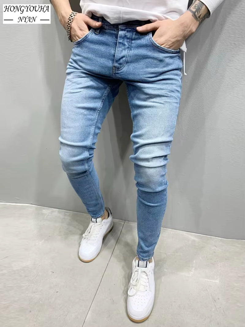 Vaqueros negros para hombre, slim fit.