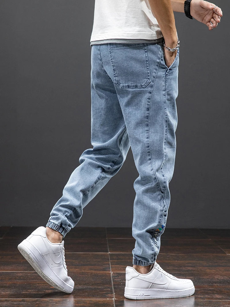 Pantalones cargo vaqueros para hombre
