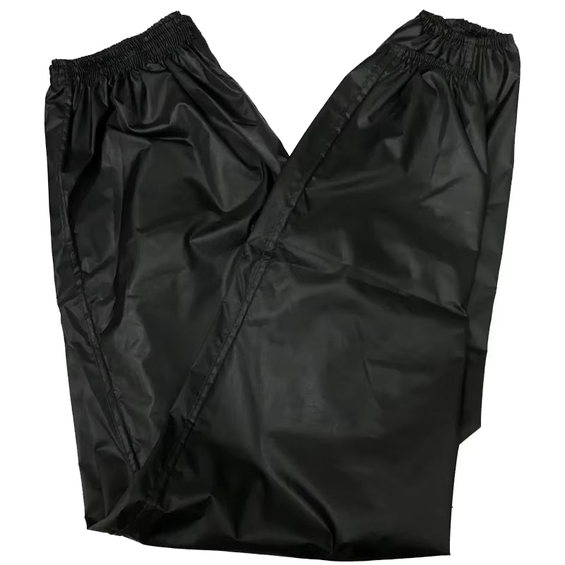Traje de sudoración de alta calidad para hombre. Conjunto deportivo de PVC (top + pantalón) ideal para entrenamientos, fitness, running y jogging.