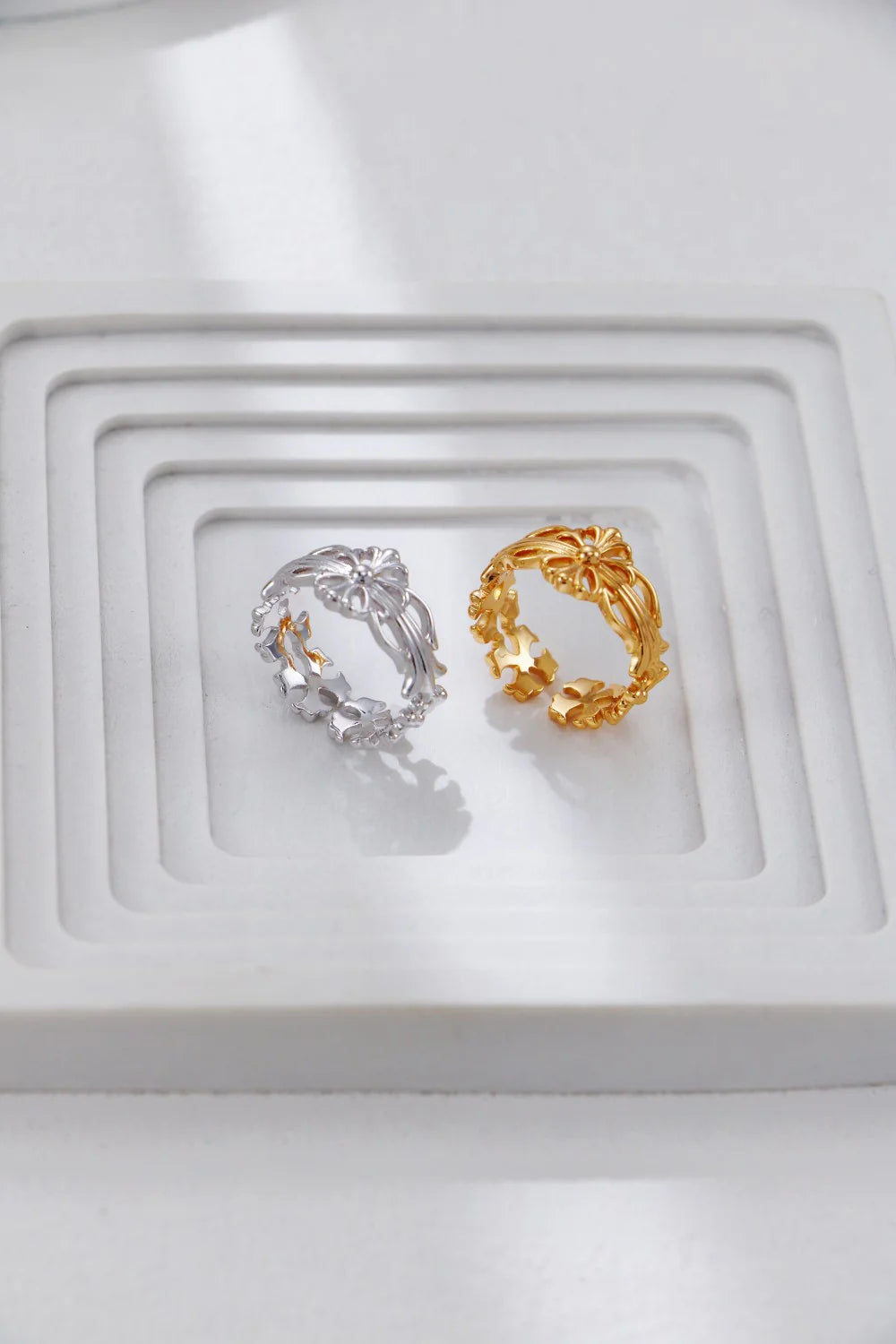 Anillo abierto de estilo vintage