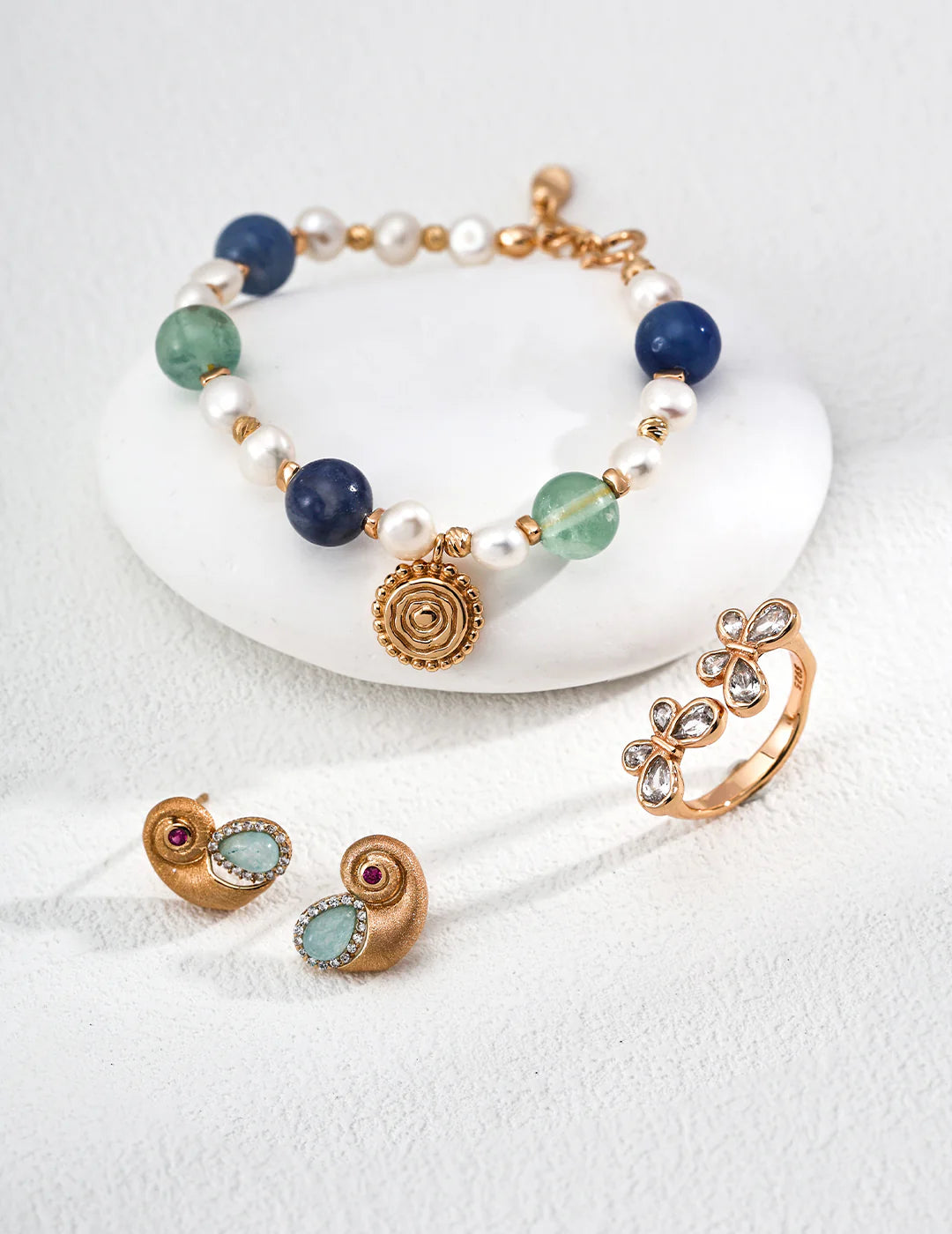 Anillo Doble Mariposa con Cristales de Circonia